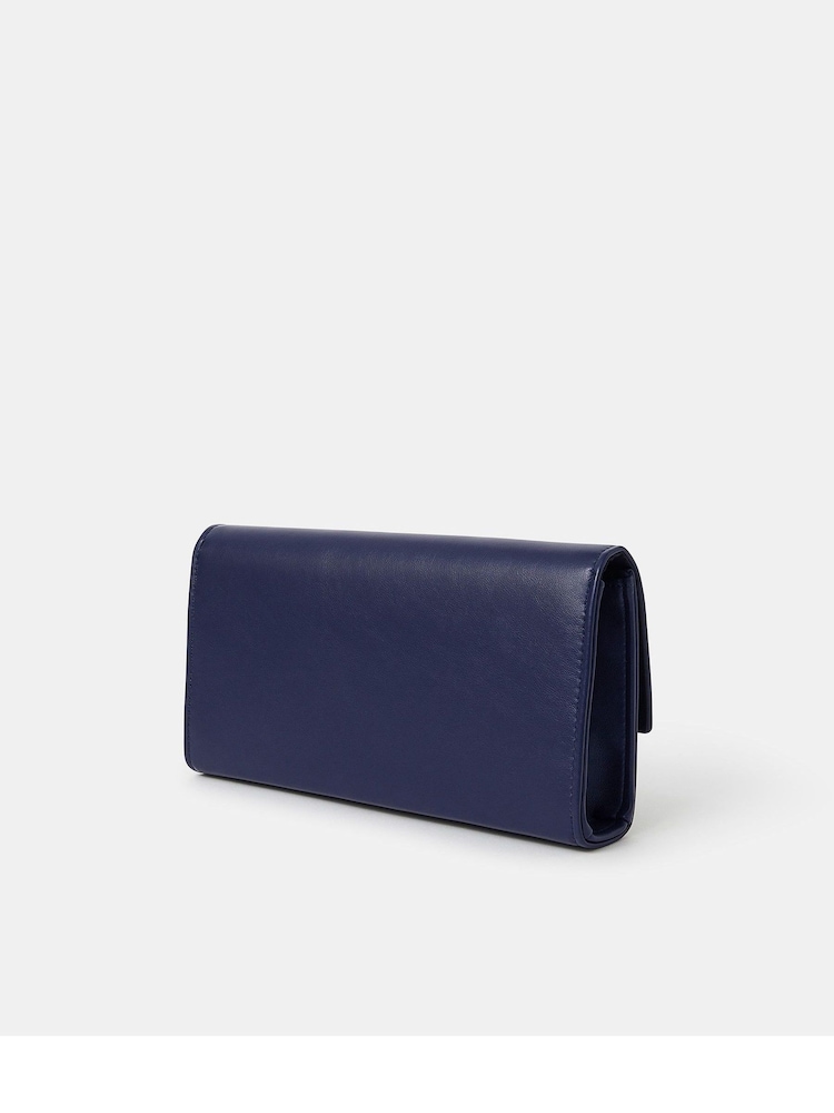 Accessorize Blue Bow Clutch Bag - Image 2 of 4