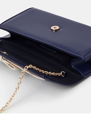 Accessorize Blue Bow Clutch Bag - Image 3 of 4