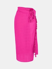 Accessorize Check Tassel 100% Cotton Sarong - Imagen 4 de 4
