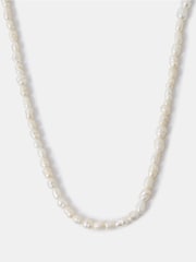 Accessorize Gold 14ct Plated Seed Pearl Necklace - Image 2 of 2
