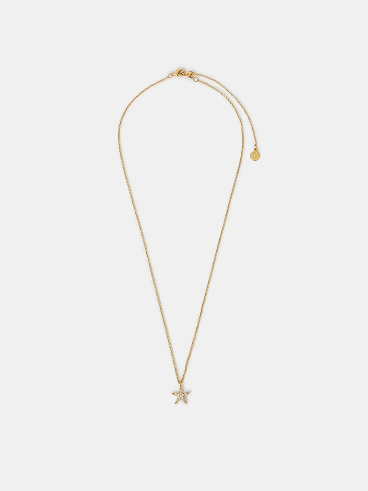 Accessorize Gold 14ct Plated Starfish Pendant Necklace - Image 2 of 2