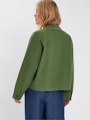 Accessorize Green Jasmine Embroidered 100% Cotton Jacket - Image 3 of 4