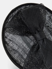 Accessorize Black Structured Disc Bow Fascinator Hat - Image 3 of 3