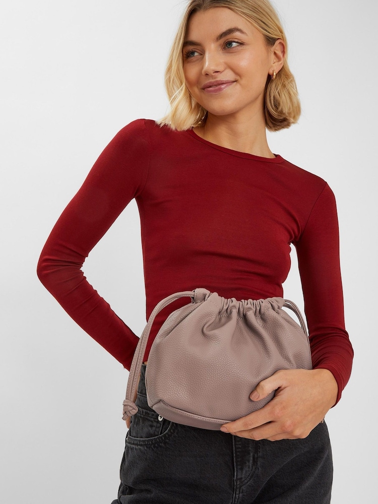 Accessorize Natural Drawstring Cross-Body Bag - Image 3 of 3