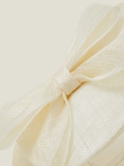 Accessorize Natural Structured Disc Bow Fascinator Hat - Image 3 of 3