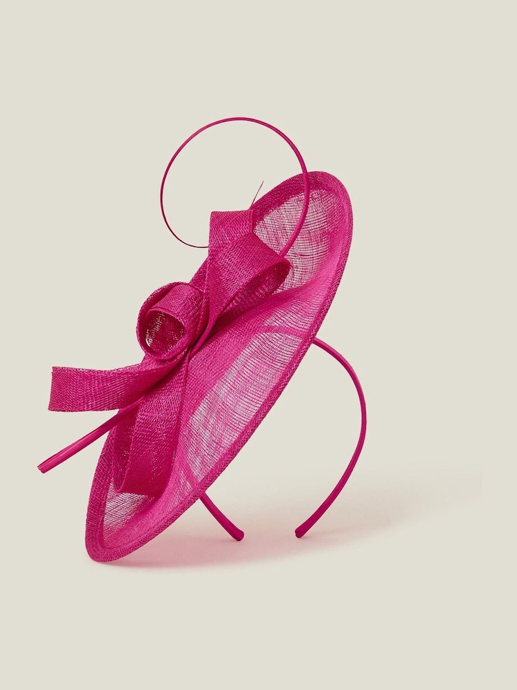 Accessorize Pink Loop Quil Disc Fascinator Hat - Image 2 of 3