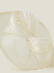 Accessorize Natural Teardrop Bow Fascinator Hat - Image 3 of 3