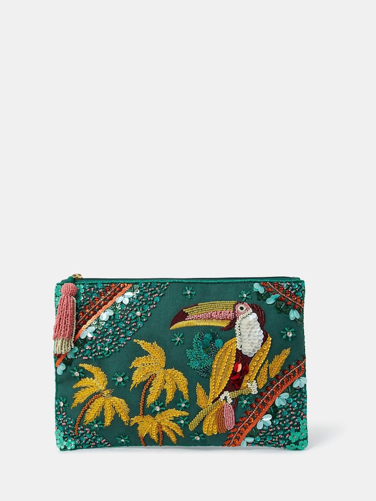 Клатч с отделкой Accessorize туканом - Изображение 1 из 3