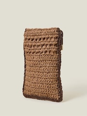Accessorize Natural Raffia Phone Bag - Image 2 of 3