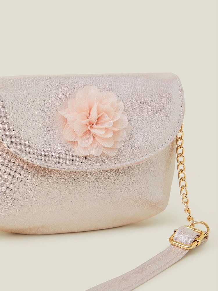 Angels By Accessorize Natural Girls Corsage Flower Bag - Image 2 of 2