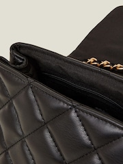 Accessorize Black Quilted Faux Leather Cross-Body Bag - Image 2 of 3