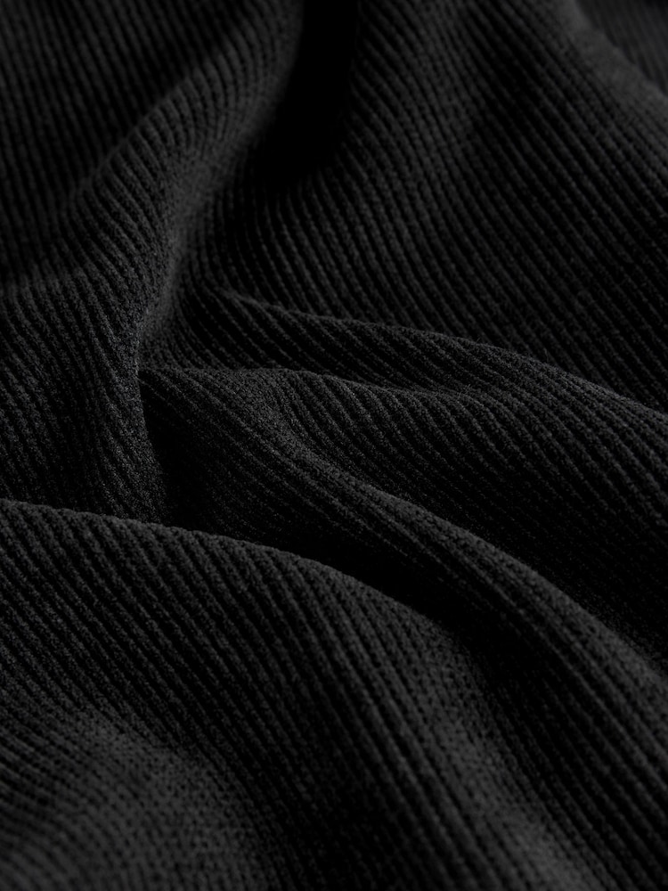 Black Cord Wide Leg Trousers - Image 7 of 7