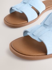 Light Blue Suede Standard/Wide Fit Forever Comfort® Slot Mule Sandals - Image 4 of 5