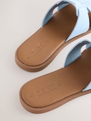 Light Blue Suede Standard/Wide Fit Forever Comfort® Slot Mule Sandals - Image 5 of 5