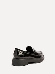 Linzi Black Direction Chunky Loafers With Woven Detail - Image 4 of 6