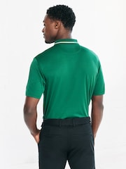 Green Active Tipped Golf Polo Shirt - Image 2 of 7