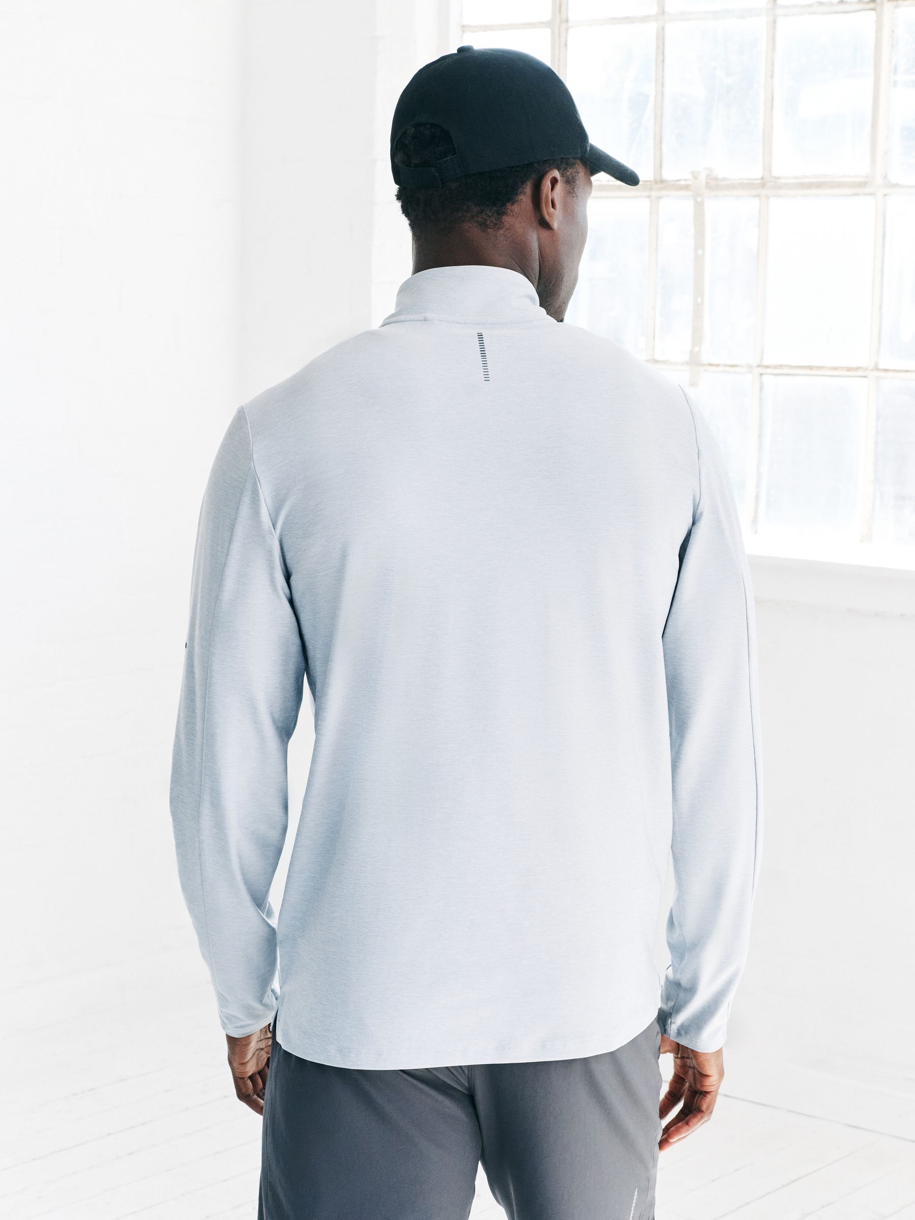 Buy Ice Grey Active Training Gym Quarter Zip Sweater from Next USA
