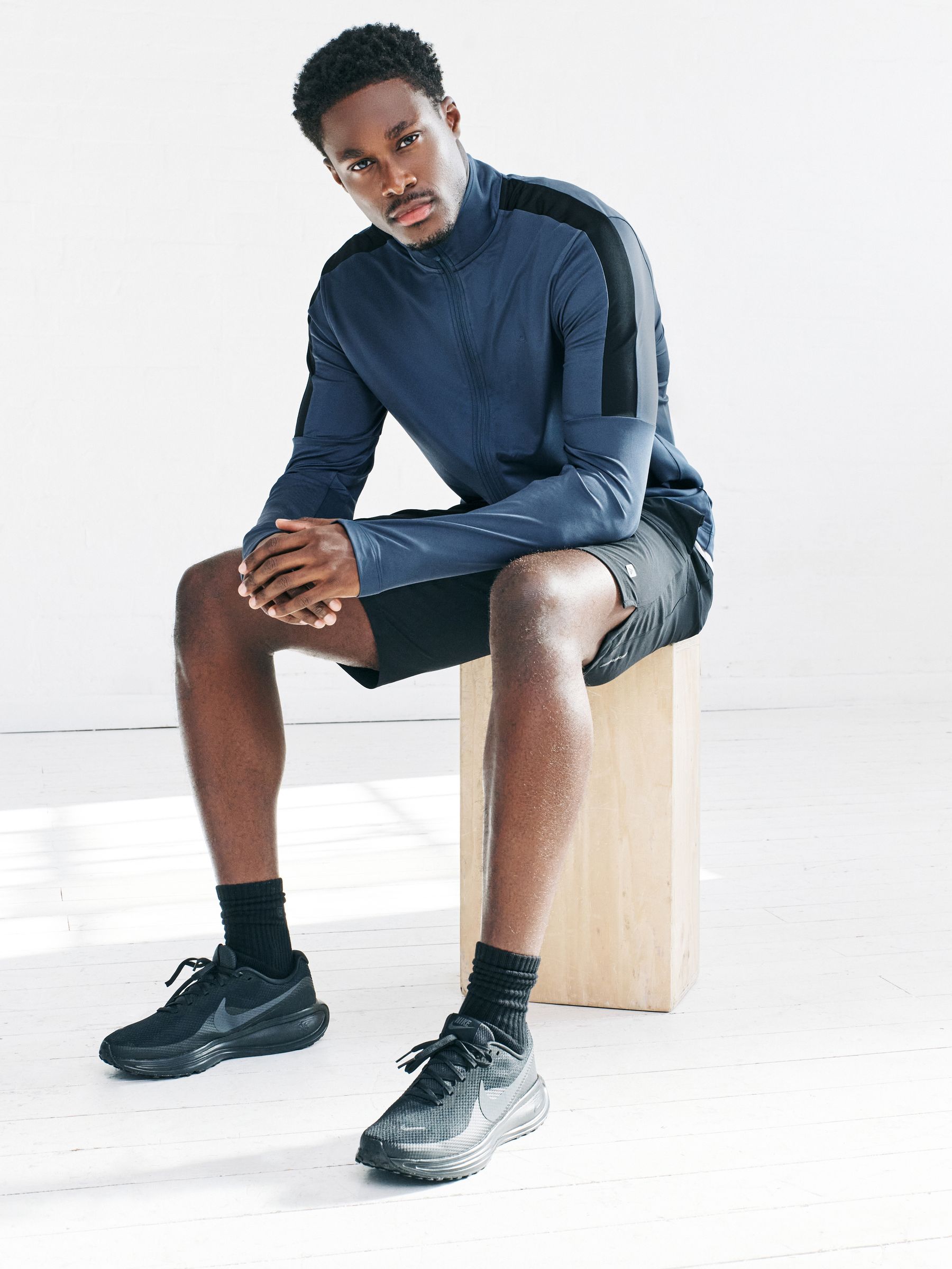 トップス xx Buy Steel Blue Zip Through Active Training Top from Next Romania