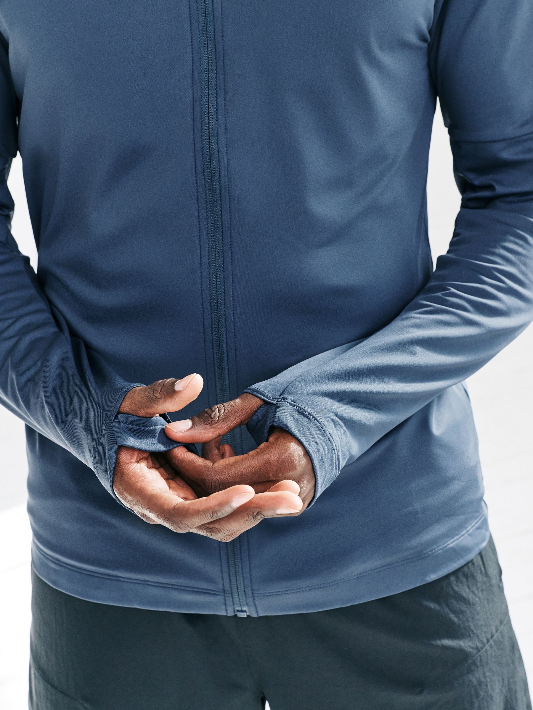 Buy Steel Blue Zip Through Active Training Top from Next Romania