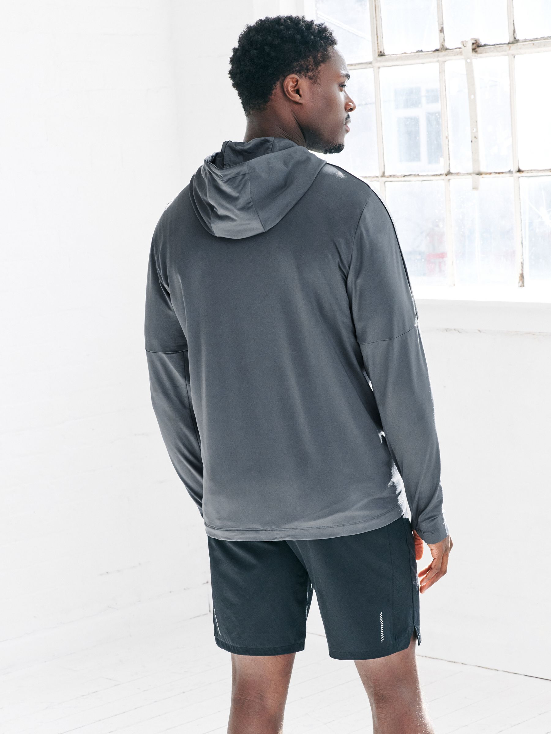 Buy Slate Grey Zip Through Hoodie Active Training Top from Next