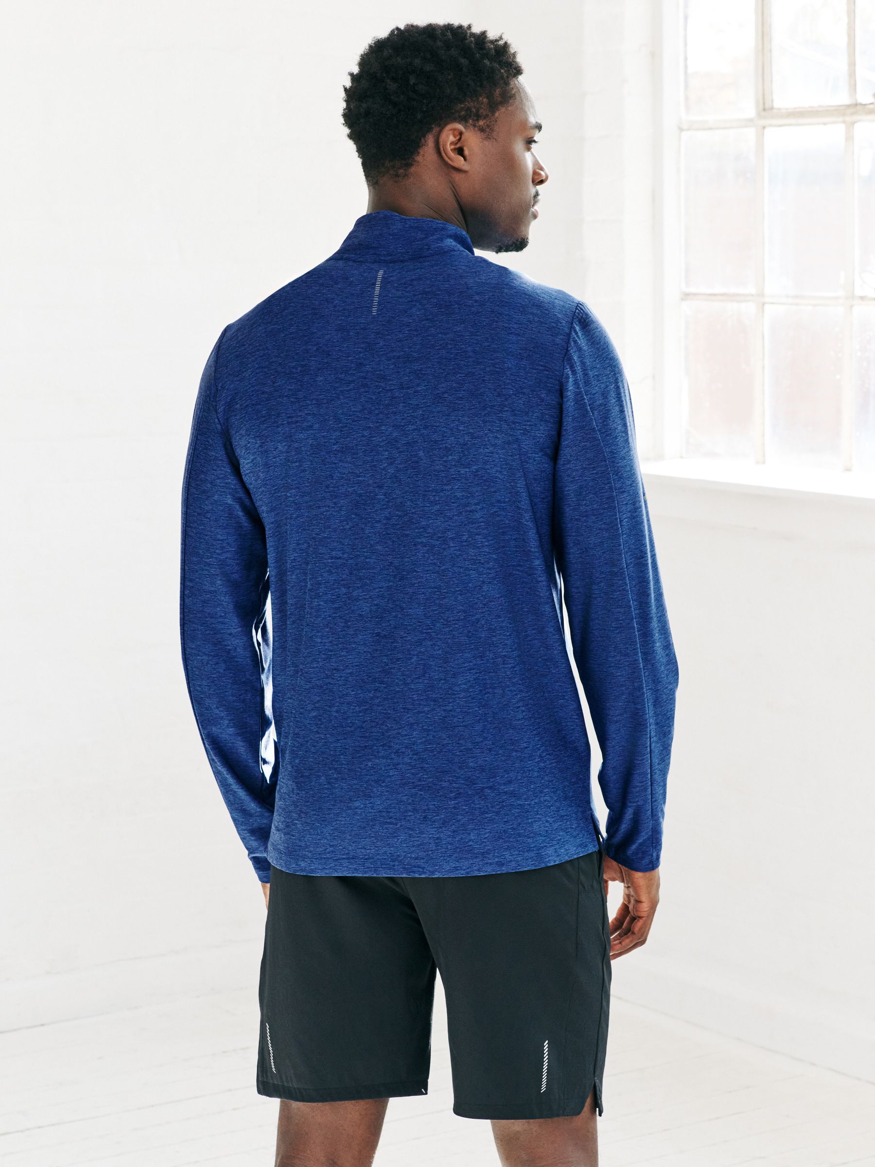 Buy Cobalt Blue Active Training Gym Quarter Zip Sweater from Next
