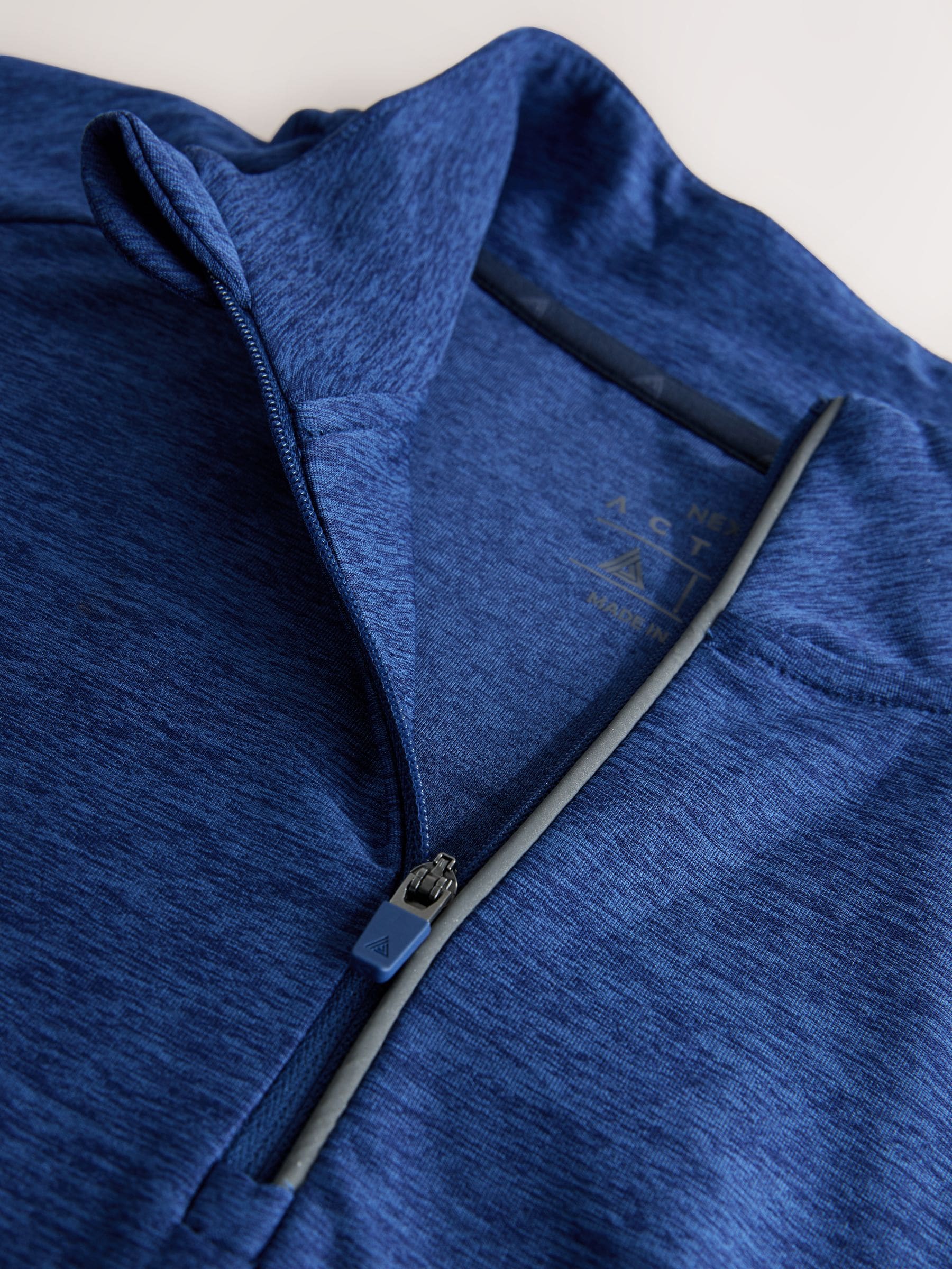 Buy Cobalt Blue Active Training Gym Quarter Zip Sweater from Next