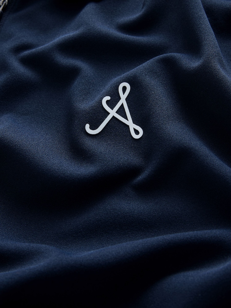 Navy Blue Active Tipped Golf Polo Shirt - Image 7 of 7