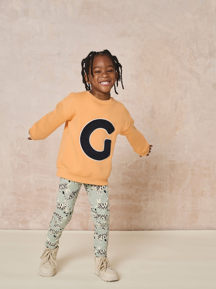 GEN Orange Crew Neck G Logo Sweater - Image 1 of 5