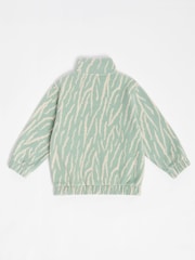 GEN Green Printed Zip Fleece - Image 2 of 4