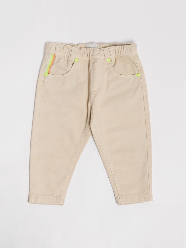 GEN Cream Woven Trousers - Image 1 of 4