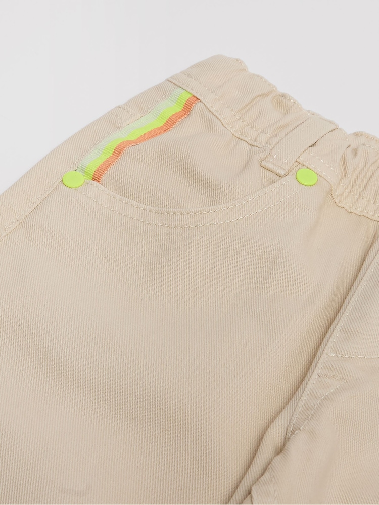 GEN Cream Woven Trousers - Image 2 of 4