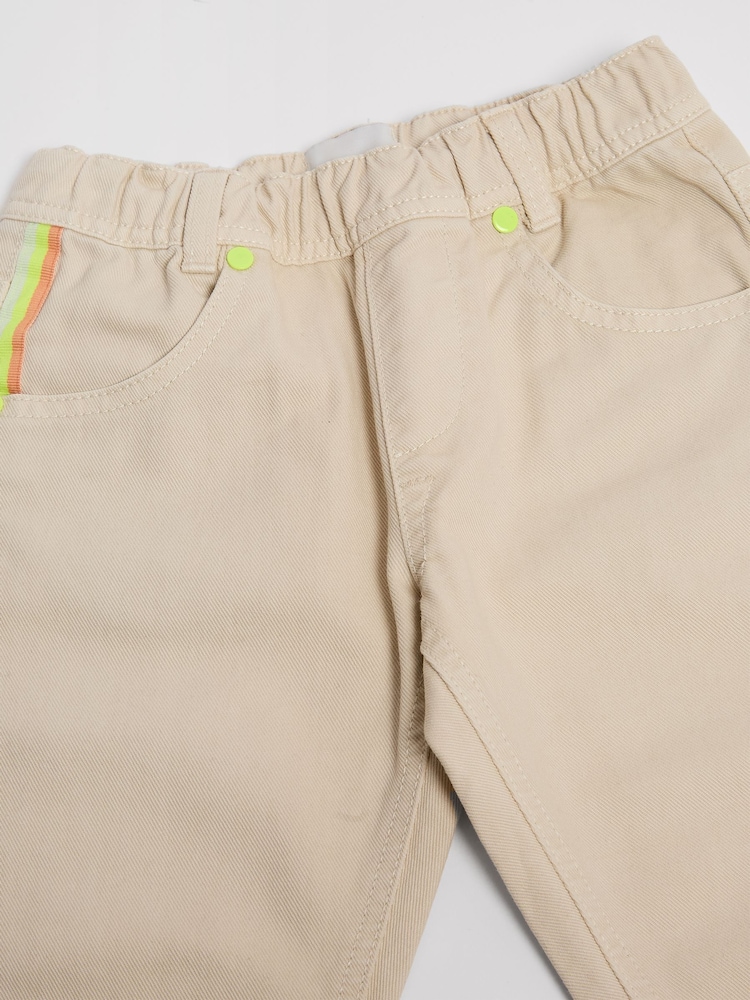 GEN Cream Woven Trousers - Image 3 of 4