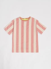 GEN Pink Striped T-Shirt - Image 1 of 4