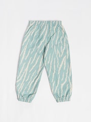 GEN Green Animal Print Shower Resistant Rain Trousers - Image 2 of 4