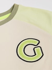 GEN Long Sleeved Raglan Boucle Patch T-Shirt - Image 4 of 5