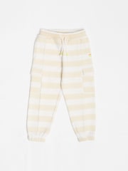 GEN Cream Striped Cargo Joggers - Image 2 of 5