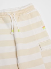 GEN Cream Striped Cargo Joggers - Image 4 of 5