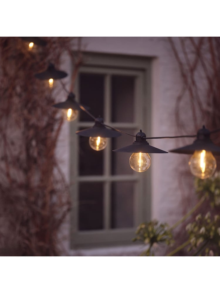 Lights4fun Black Solar Café Lights - Image 2 of 4