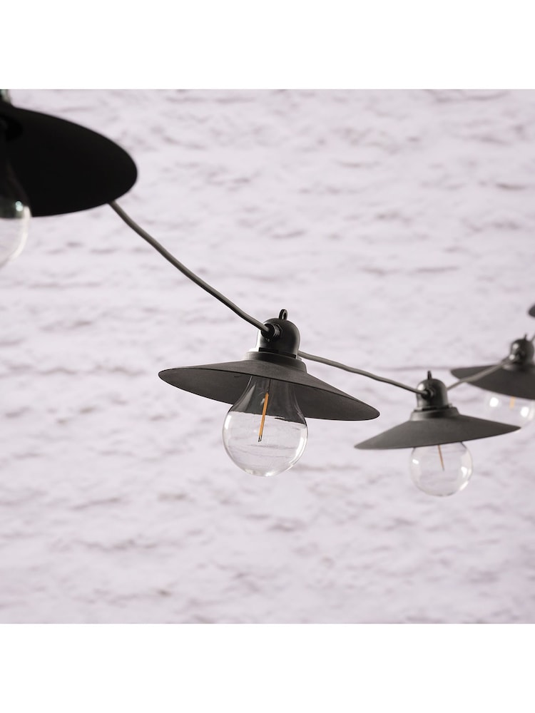 Lights4fun Black Solar Café Lights - Image 4 of 4