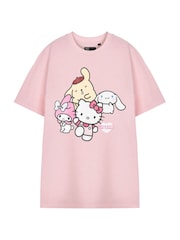 Vanilla Underground Pink Hello Kitty 100% Cotton Short Sleeve T-Shirt - Image 1 of 5