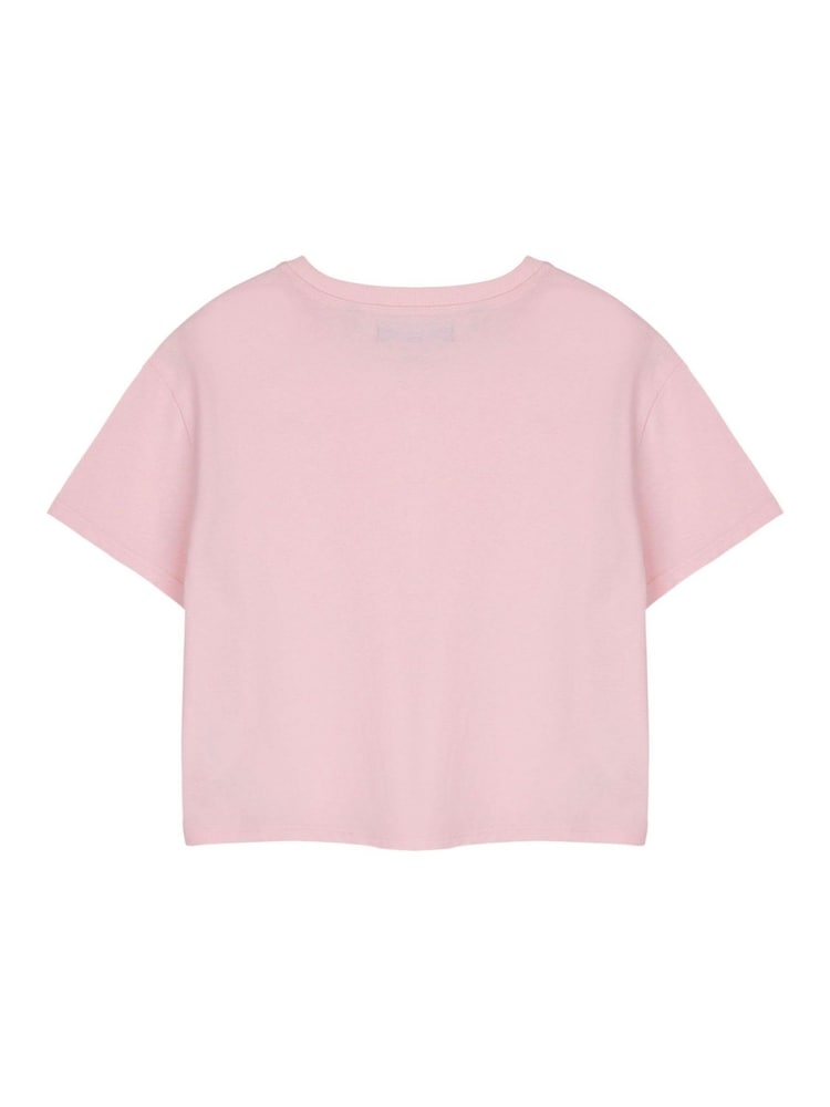 Vanilla Underground Pink Hello Kitty Cropped Short Sleeved 100% Cotton T-Shirt - Image 2 of 6 Vanilla Underground Pink Hello Kitty Cropped Short Sleeved 100% Cotton T-Shirt - Image 2 of 6