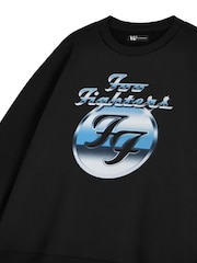 Vanilla Underground Black Foo Fighters 100% Cotton Sweatshirt - Image 5 of 6