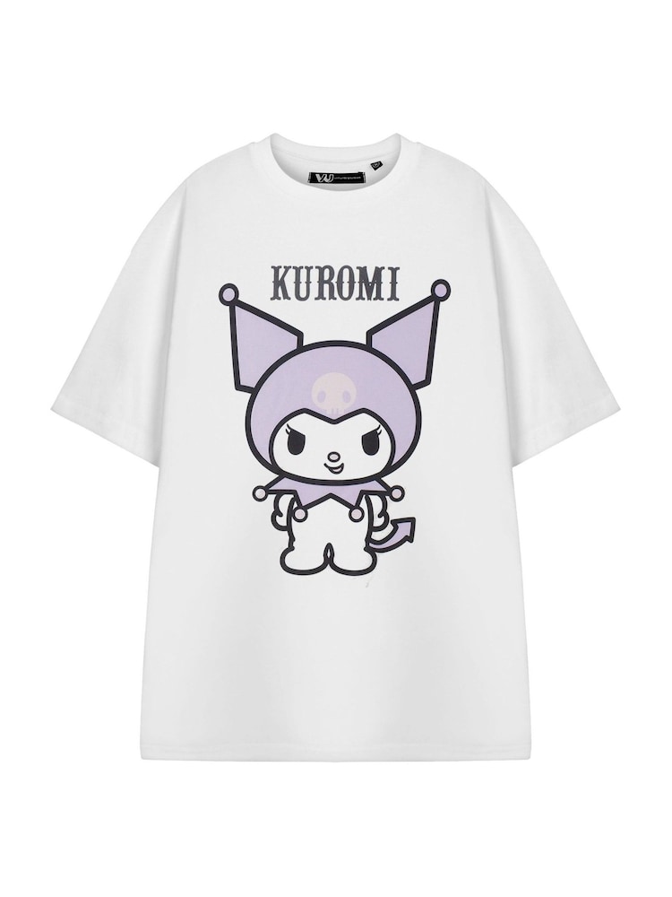 Vanilla Underground White Womens Hello Kitty Short Sleeve 100% Cotton T-Shirt - Image 1 of 5