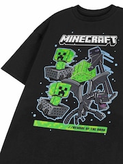 Vanilla Underground Black Mens Minecraft Short Sleeve 100% Cotton T-Shirt - Image 3 of 6