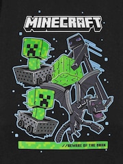 Vanilla Underground Black Mens Minecraft Short Sleeve 100% Cotton T-Shirt - Image 4 of 6