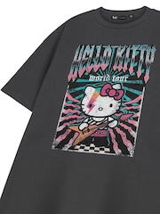 Vanilla Underground Grey Womens Hello Kitty Short Sleeve 100% Cotton T-Shirt - Image 5 of 5