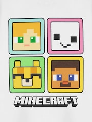 Vanilla Underground White Girls 100% Cotton Minecraft Short Sleeved T-Shirt - Image 6 of 6