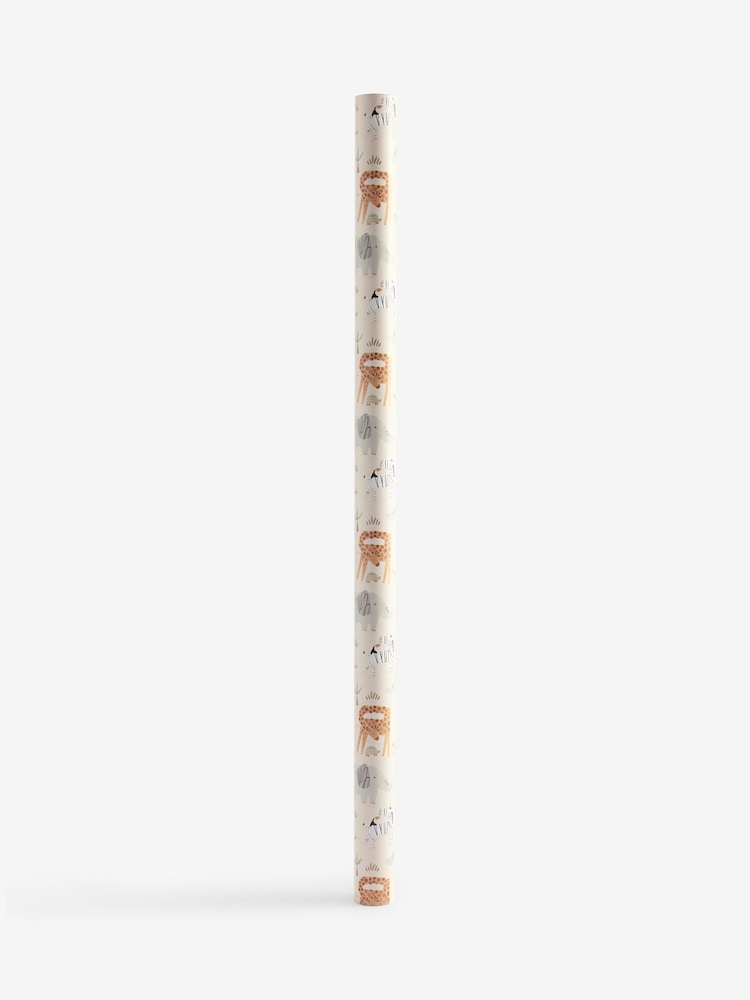 Natural Baby Safari New 10 Metre Wrapping Paper - Image 1 of 1