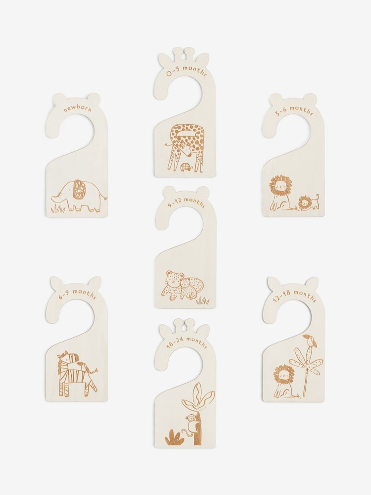 Natural Baby Safari Wooden Wardrobe Dividers - Image 3 of 3 Natural Baby Safari Wooden Wardrobe Dividers - Image 3 of 3