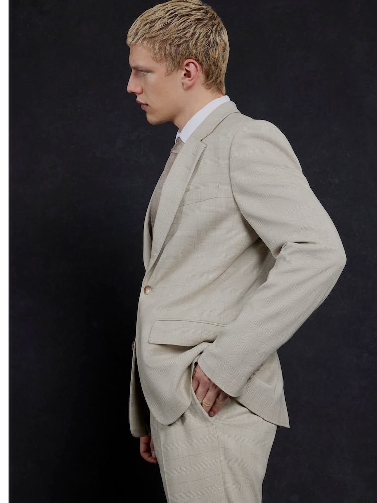 River Island Slim Fit Check Jacket - Imagen 2 de 2
